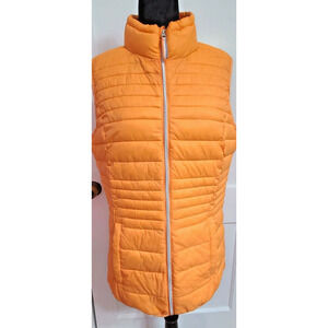 Esmara Puffer Vest 10 Womens Orange Tangerine Warm